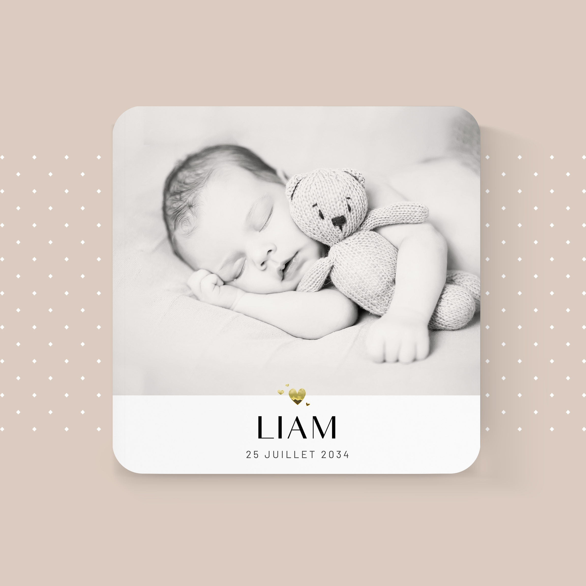 Born Yesterday - This invitation chooses clear modernity: soft dominant hue, neat alignments, and poised typography. Our creators sign premium aesthetics where graphic obviousness highlights your words. You share the text; we integrate it with care, adjust the palette, and add a discreet logo. Fully digital, it reaches your guests instantly. Regular spacing, readable hierarchy, and balanced contrasts guarantee elegant, smooth reading. A contemporary, sober, precise model.