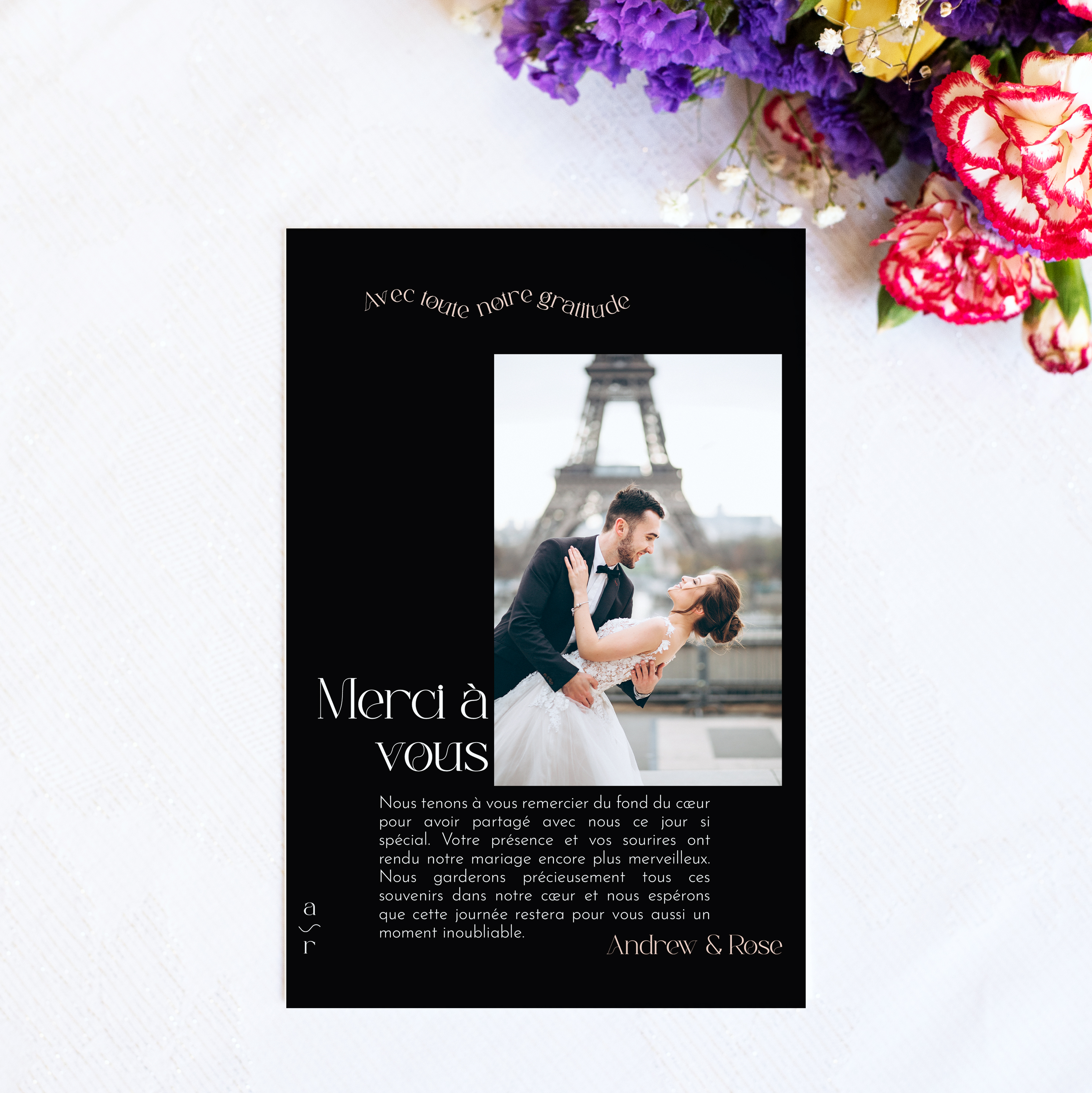 Wavy Thank You Portrait