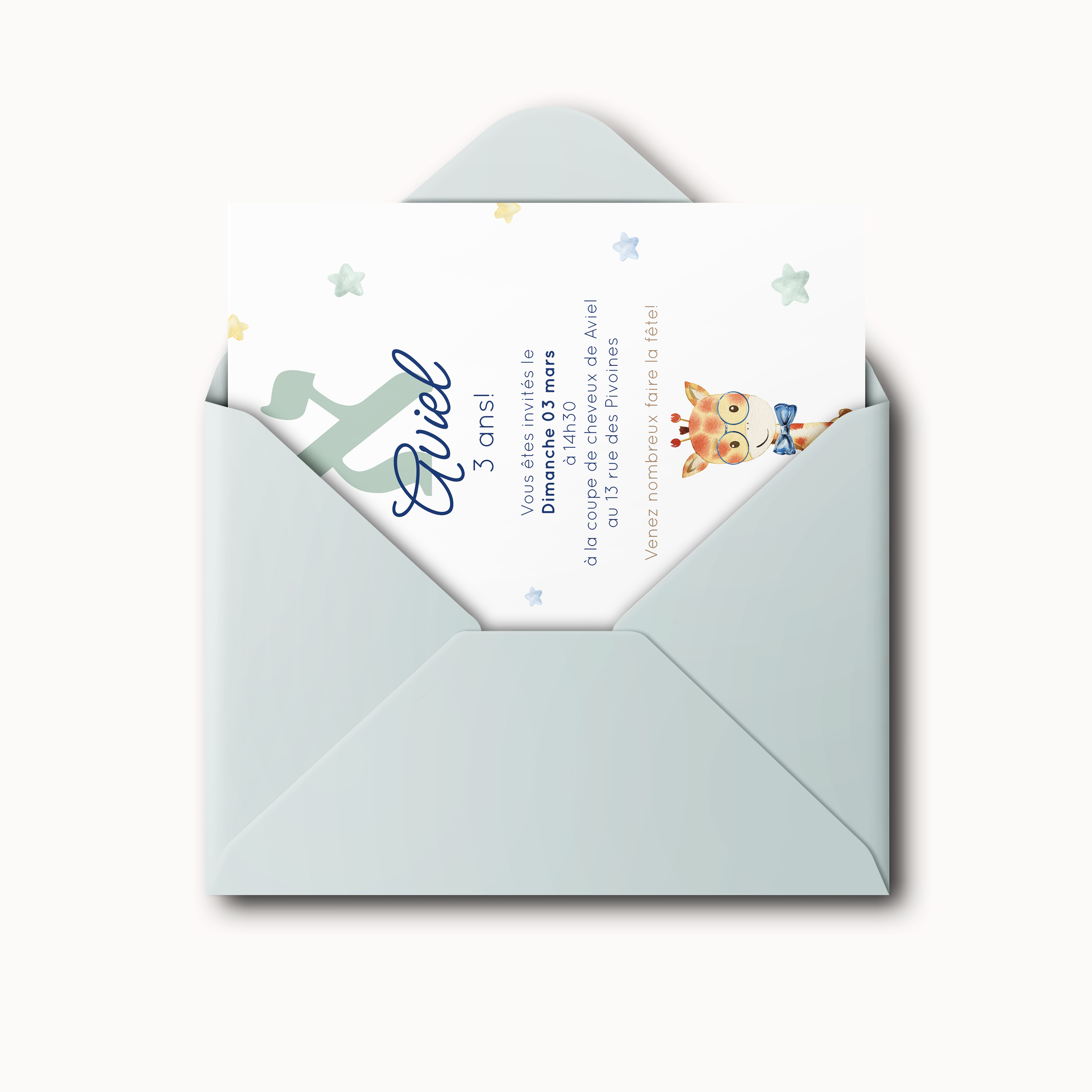 Cute Girafa - הזמנה זו מדגישה קפדנות גרפית גוון דומיננטי בטוח רשת סדורה וטיפוגרפיה חדה. היוצרים שלנו רצו אסתטיקה פרימיום יציבה ואלגנטית. אתם מוסרים טקסט אנו משלבים בדיוק מכוונים גוונים ומוסיפים לוגו עדין. בדיגיטל בלבד היא מגיעה מיד לנמענים. פרופורציות מאוזנות היררכיה ברורה וניגודים מדודים מבטיחים קריאה חלקה. התכתבות מודרנית ומתמשכת המעדיפה את העיקר.