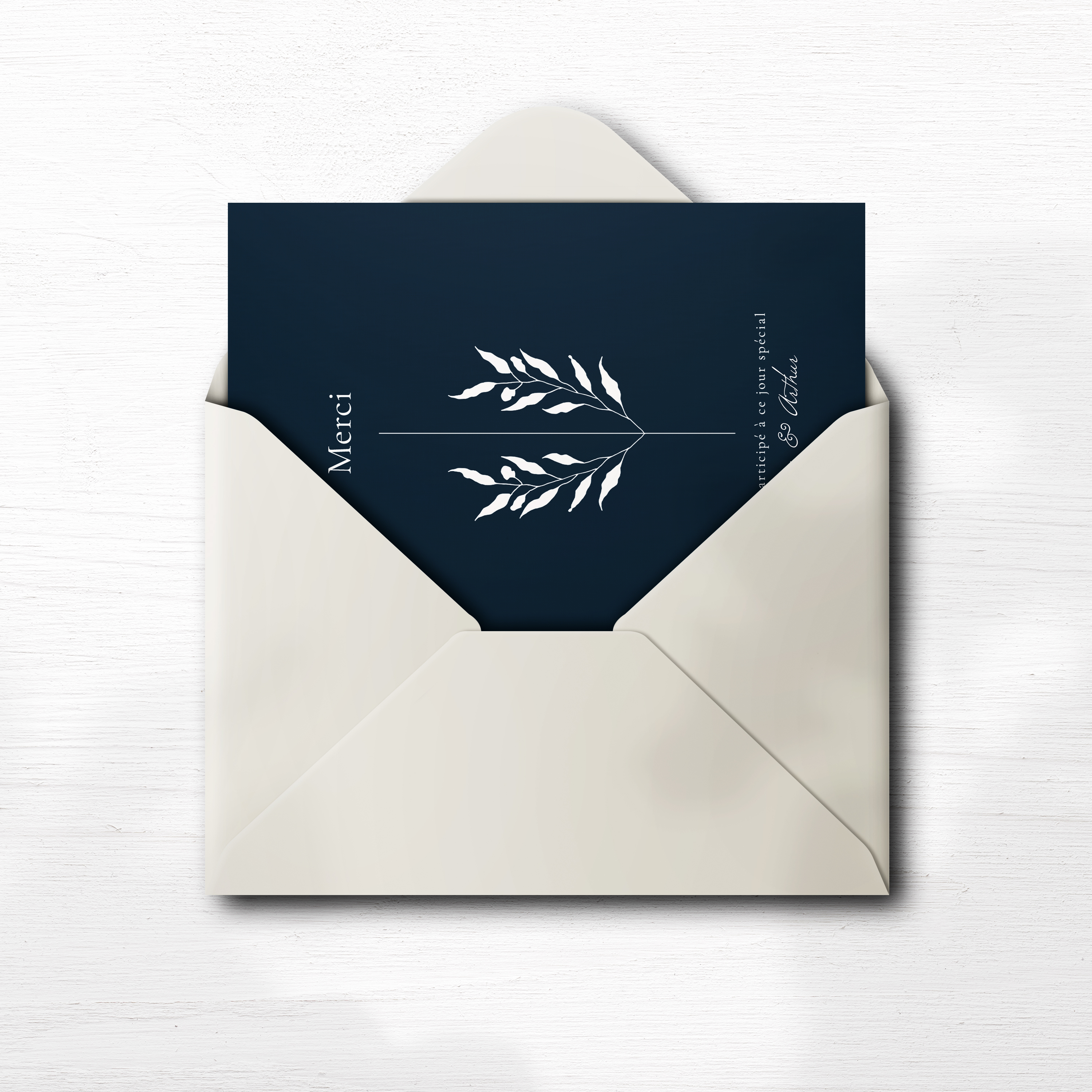 Blue Linen Thanks - Here, the dominant color acts like a gentle visual pulse guiding the eye. Spacing is engineered for smooth reading, and typographic hierarchy supports instant understanding. Our illustrators devised a sober, distinctive frame where emotion arises from precision. Send us your text; we compose the layout, harmonize the palette, and add a discreet logo as desired. Delivered digitally only, the invitation reaches recipients in a moment. The aesthetic seeks accurate proportions and measured contrast to provide a premium presence without excess. A contemporary, composed creation to accompany your announcements with elegance.