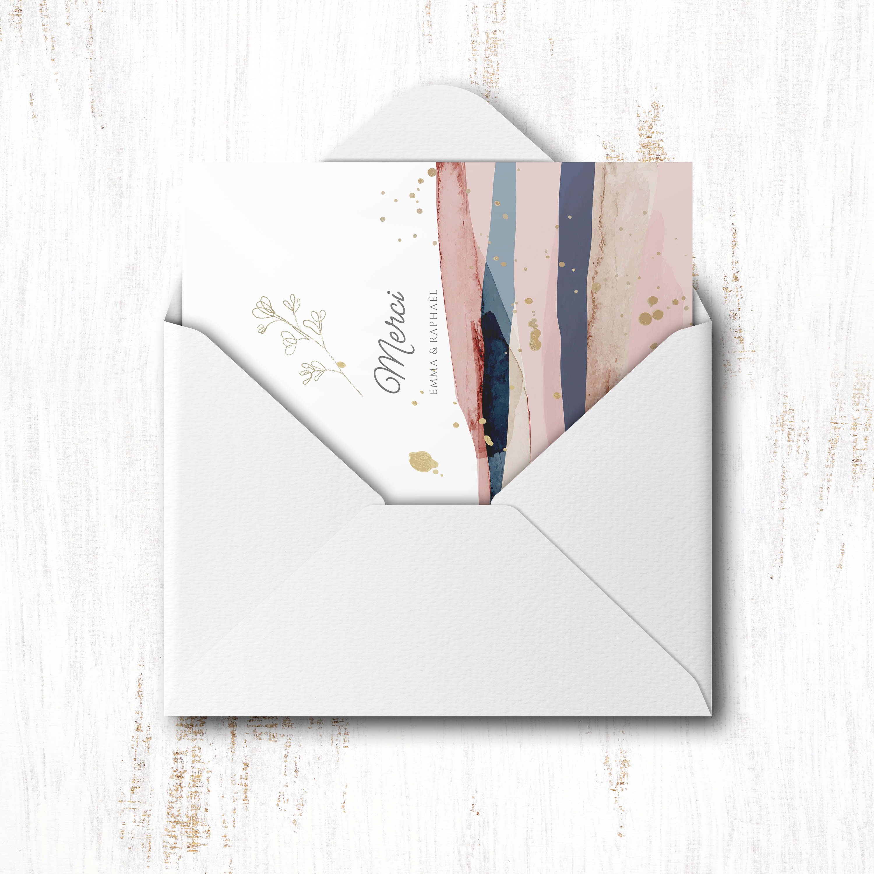 Splash Merci - Cette invitation met en scène une modernité tranquille : dominante chromatique douce, marges aérées, typographie claire. Nos créateurs ont composé une esthétique premium qui associe sobriété et justesse. Vous nous confiez le texte ; nous l’intégrons avec précision, accordons la palette et ajoutons un logo discret. Diffusée exclusivement en numérique, elle atteint vos invités sans délai. La structure claire, les contrastes maîtrisés et la respiration des blancs composent une lecture sereine et élégante. Un modèle contemporain qui privilégie l’essentiel.