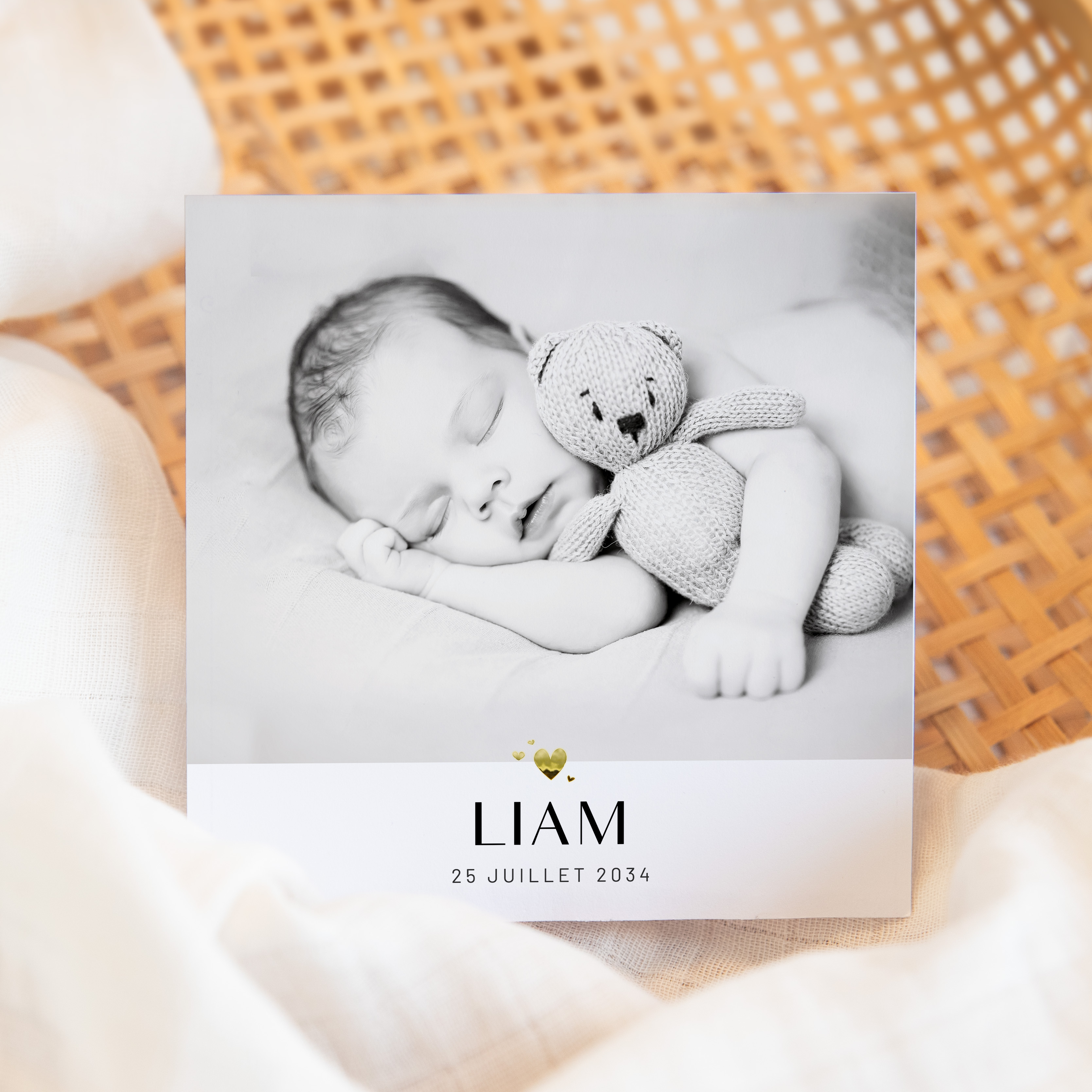 Born Yesterday - This invitation chooses clear modernity: soft dominant hue, neat alignments, and poised typography. Our creators sign premium aesthetics where graphic obviousness highlights your words. You share the text; we integrate it with care, adjust the palette, and add a discreet logo. Fully digital, it reaches your guests instantly. Regular spacing, readable hierarchy, and balanced contrasts guarantee elegant, smooth reading. A contemporary, sober, precise model.