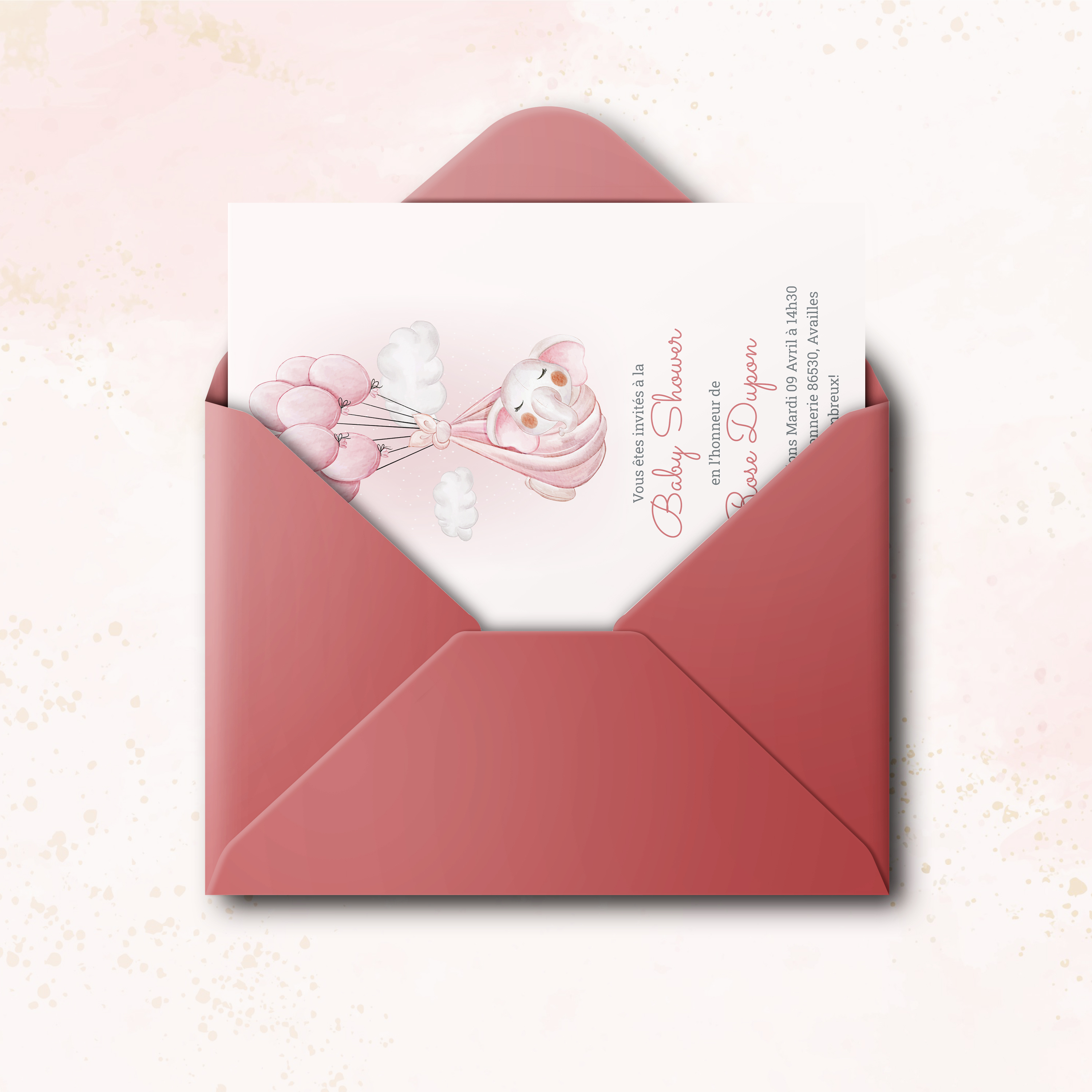 Pink Elefant - Le dessin revendique une modernité apaisée : dominante chromatique lumineuse, marges aérées, typographie nette. Nos illustrateurs signent une invitation premium qui laisse respirer le message et en souligne la portée. Nous gérons la personnalisation complète : vous nous envoyez le texte, nous le mettons en page, harmonisons la palette et ajoutons un logo discret. 100% digitale, elle atteint vos invités immédiatement. Cadence des titres, équilibre des blocs et générosité des blancs assurent une lecture fluide et sûre.