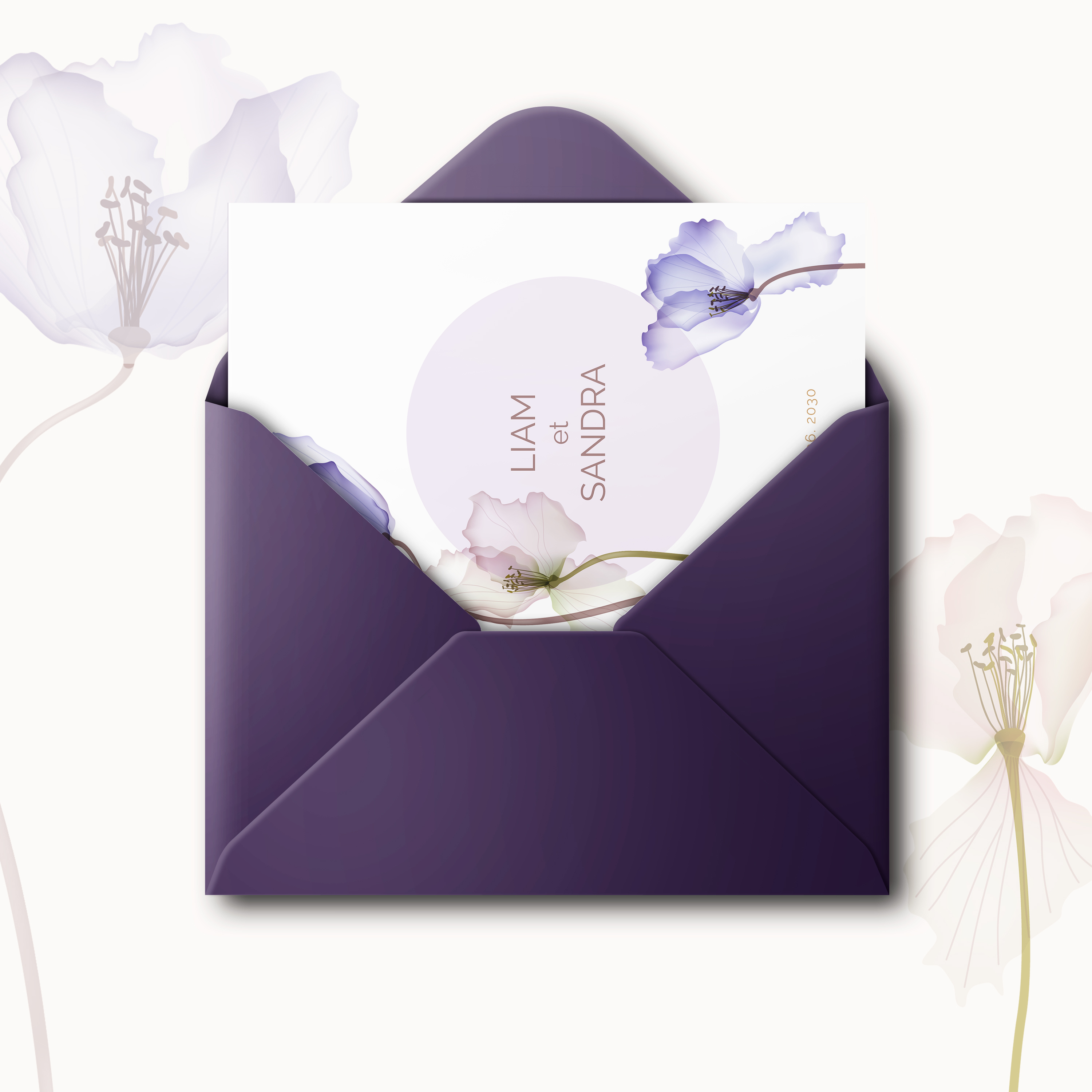 White Elegance Std - Le dessin valorise une sobriété lumineuse : dominante chromatique claire, interlignes mesurés, typographie lisible. Nos illustrateurs signent un modèle premium qui laisse respirer vos mots. Nous assurons la personnalisation sur mesure : vous nous confiez le texte, nous le composons, ajustons la palette et ajoutons un logo discret. 100% digitale, l’invitation atteint vos invités sans délai. Chaque paramètre – proportions, alignements, contrastes – a été calibré pour une lecture fluide et élégante. Une correspondance contemporaine, simple et raffinée.