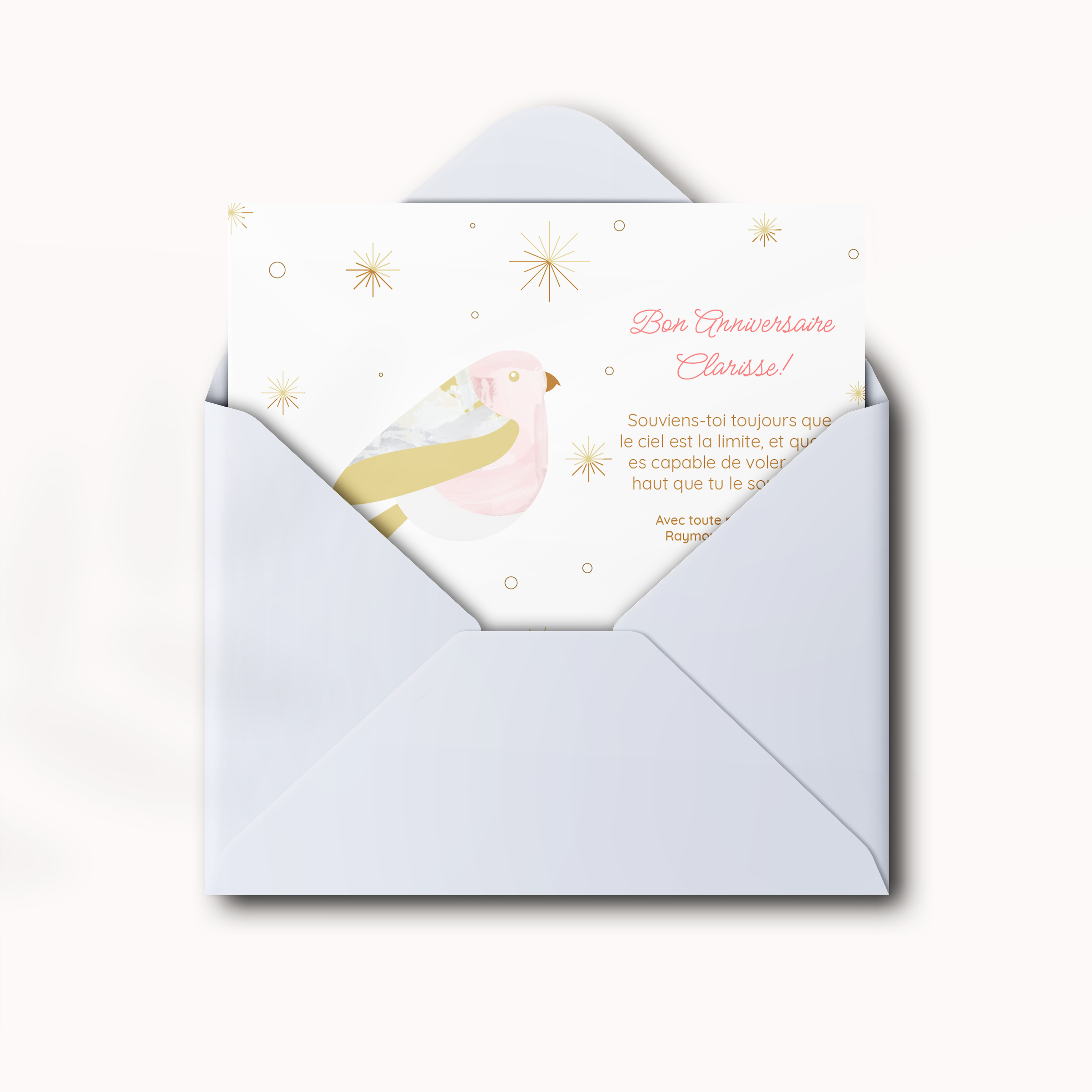 Winged Flight - הדגם מצהיר על מודרניות שקולה גוון דומיננטי רך שוליים סדורים וכותרות מדודות. המאיירים שלנו עיצבו אסתטיקה פרימיום שבה האיזון קודם לכל הרחק מאפקטים מיותרים. אנו מטפלים בהתאמה אתם שולחים את הטקסט אנו משלבים מעדנים צבעים ומוסיפים לוגו עדין לפי צורך. בדיגיטל בלבד ההזמנה נמסרת מיד לאורחים. מבנה ברור שורות בקצב ומרחב לבן נושם מבטיחים קריאה נוחה ובטוחה. מושלם להכרזה אלגנטית הדגם מתמקד בעיקר ומאמץ מראה עכשווי מאופק ומתמשך.