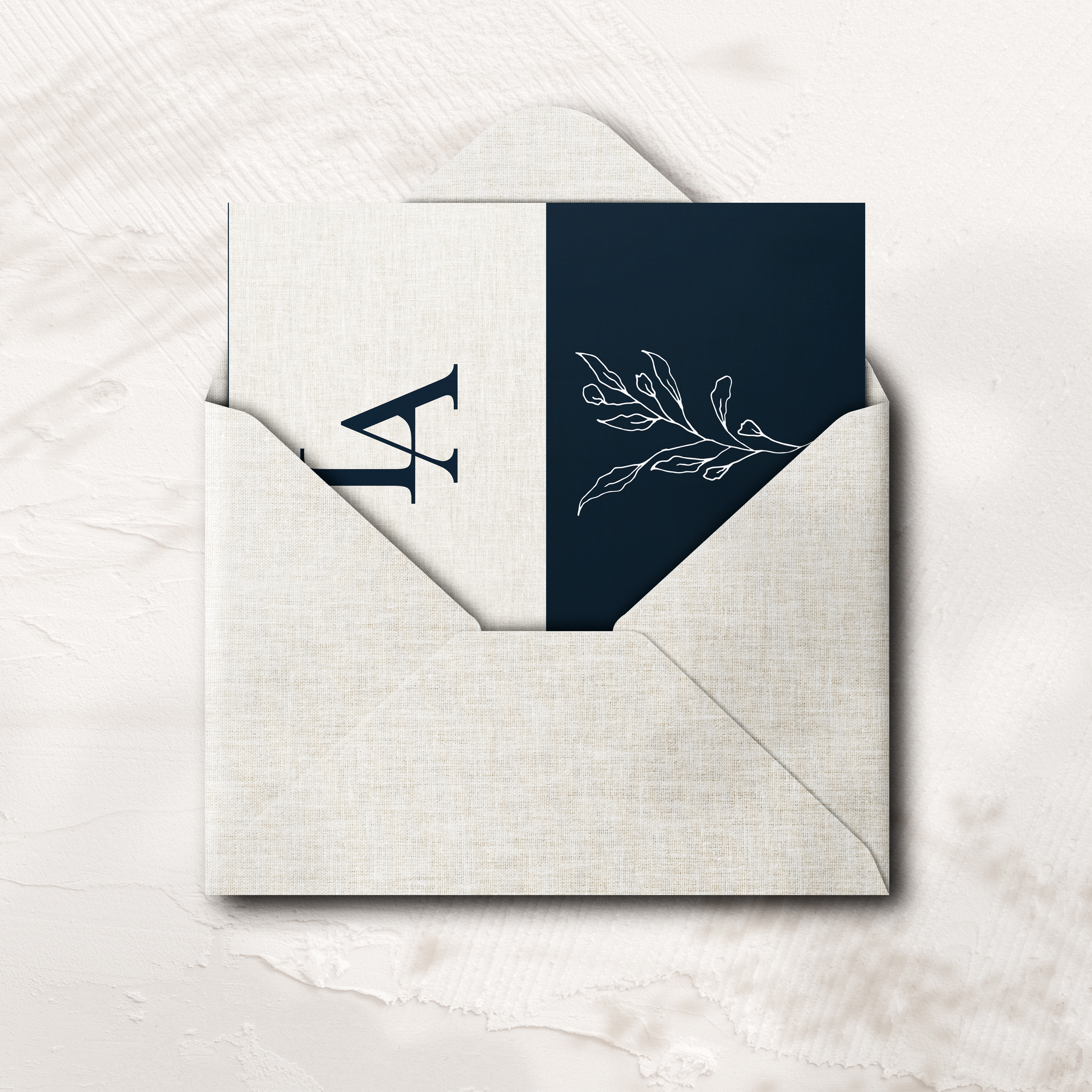 Blue Linen - This model stages gentle geometry guided by a dominant hue chosen for clear expressiveness. Clean shapes underline the message’s quiet strength and let typography breathe. Designed by our team, the layout favors graphic coherence and disciplined detail. We provide full personalization: text integration, tone adjustments, and a discreet logo if desired. Fully digital, the invitation is delivered instantly. The result embraces lasting modernity without artifice so your words remain foremost. An elegant, dependable correspondence—ideal to mark a date, share news, or invite with tact.