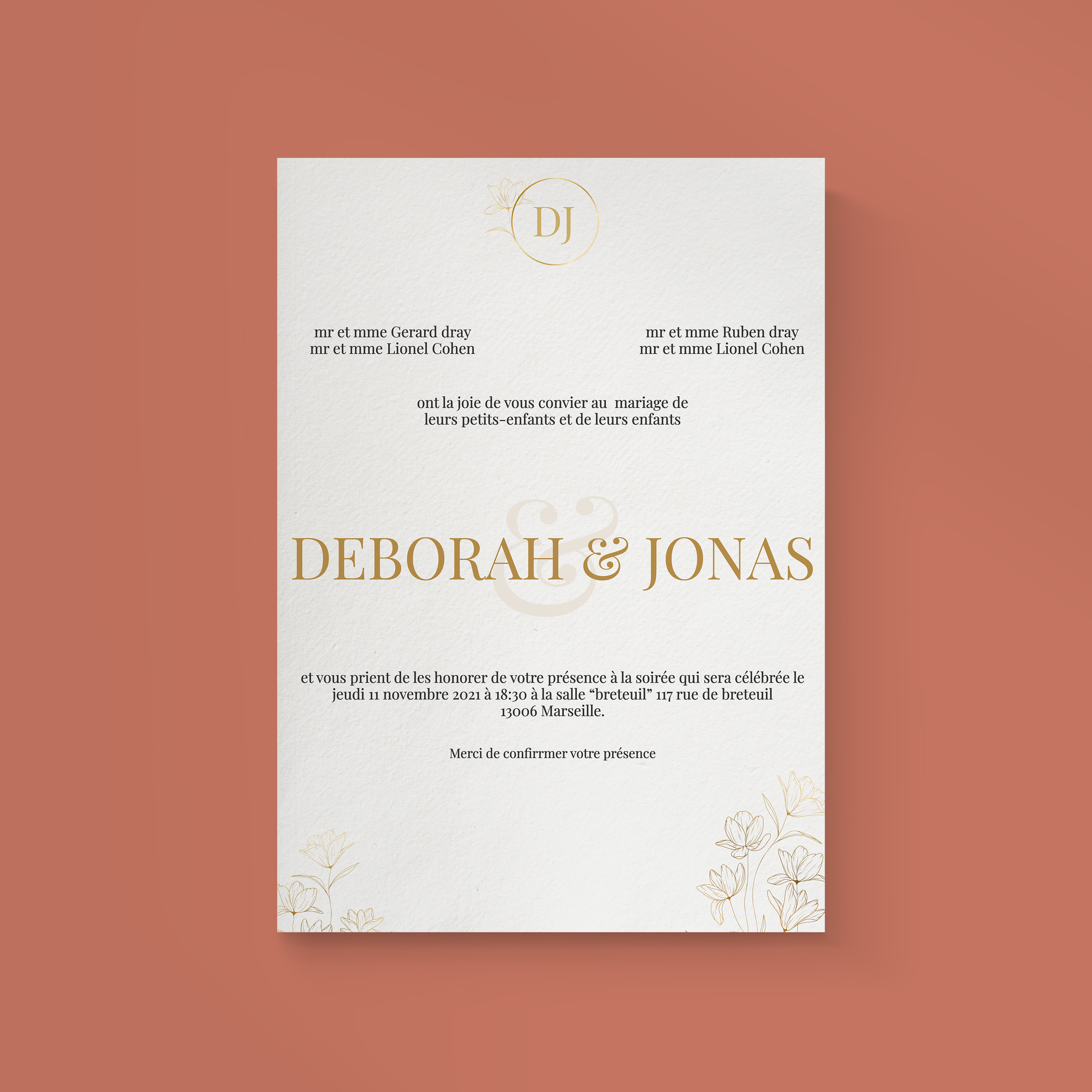 Modeste Blanc - Conceived as clear, fluid correspondence, this invitation highlights the dominant color in a play of measured shades. The layout breathes balance and precision, keeping your words front and center. Created by our illustrators, it reflects a modern, sober aesthetic far from excess. You entrust us with your text; we integrate it carefully, adjust colors, and add a discreet logo if needed. Delivered digitally only, it reaches your guests instantly. Focus is placed on readability and the right emotion, so each detail serves the message. A contemporary invitation privileging clarity and restrained elegance.