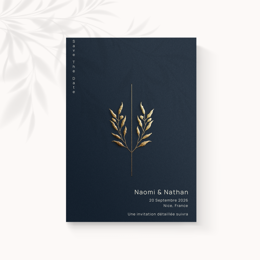 Blue Velvet - Le modèle affirme une sobriété lumineuse : dominante chromatique claire, marges régulières, hiérarchie typographique lisible. Nos illustrateurs ont cherché la cohérence pour offrir une présence premium sans emphase. Nous assurons la personnalisation sur mesure : intégration du texte, harmonisation des teintes, ajout d’un logo discret si besoin. Diffusée exclusivement en numérique, l’invitation atteint vos invités sans délai. Les choix visuels – rythme des blancs, équilibre des contrastes, échelle – favorisent une élégance durable. Une correspondance contemporaine, fiable et posée.