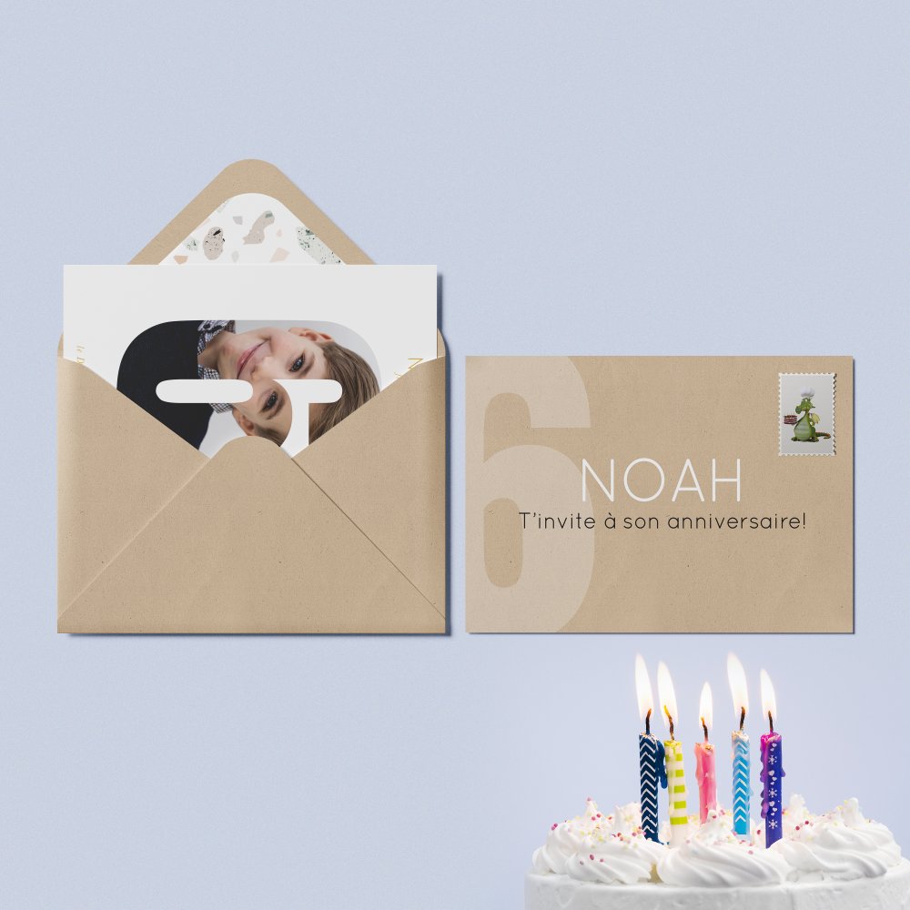 Number Card 6 - Le modèle valorise une esthétique sobre : couleur dominante affirmée mais mesurée, marges sobres, typographie claire. L’ensemble compose un cadre premium qui met vos mots en avant sans surcharge. Conçue par nos illustrateurs, l’invitation reflète une modernité discrète et raffinée. Nous assurons la personnalisation : intégration du texte, harmonisation des teintes, ajout d’un logo discret. Entièrement digitale, elle atteint vos invités immédiatement. Chaque élément – rythme visuel, hiérarchie, proportions – a été étudié pour assurer lisibilité et élégance. Une correspondance contemporaine, fiable et sobre.