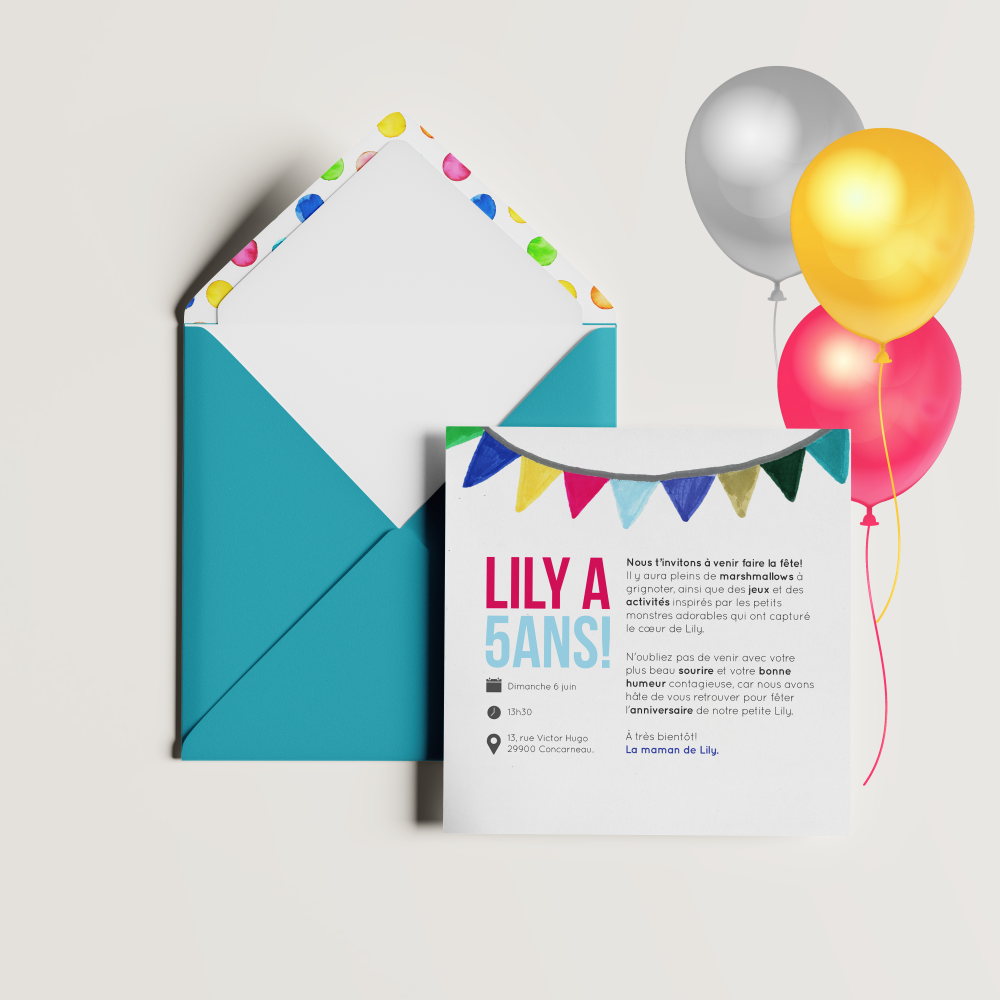 Mme Monster - The model offers luminous sobriety: clear dominant color, balanced margins, crisp typography. The whole reflects premium modernity where the essential comes first. Our creators designed a sober, elegant frame made to host your texts with distinction. We provide personalization: precise text integration, tone harmonization, discreet logo. Exclusively digital, it reaches your guests instantly. Every choice—cadence, proportions, alignments—was studied for optimal readability. A contemporary, simple, refined correspondence.