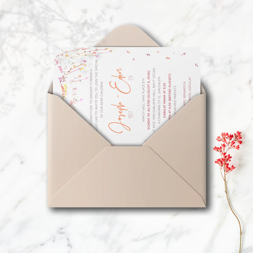 Colorfull Wedding White - Cette invitation déploie une esthétique sereine : une couleur dominante lumineuse, des marges équilibrées et une typographie nette. Nos créateurs ont conçu un modèle premium qui valorise clarté et élégance. Nous assurons la personnalisation complète : vous nous confiez le texte, nous l’intégrons avec soin, harmonisons la palette et ajoutons un logo discret si nécessaire. Diffusée exclusivement au format digital, elle atteint vos invités instantanément. Chaque choix – proportions, contrastes, cadence – a été pensé pour garantir fluidité et raffinement. Une correspondance contemporaine, simple et durable.