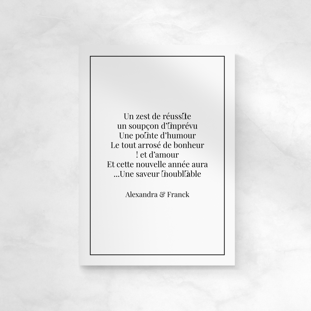 Classy B&W - הזמנה Golden Horizon מאירה במעברי זהב המזכירים זריחה זוהרת. מתאימה כברכה היא נושאת את המסר באור חם ואופטימי. הזהב הדומיננטי מעניק אצילות וברק ומקנה למילים נוכחות ברורה ומעודנת. המאיירים שלנו עיצבו דגם זה כפרסקו מואר המשלב מודרניות עם פיוט חזותי. אנו מסדרים את הטקסט בדיוק מתאימים גוונים או מוסיפים לוגו עדין לפי צורך. בפורמט דיגיטלי ההזמנה Golden Horizon נשלחת מיד לנמענים והופכת איחול להכרזה אלגנטית. התכתבות זו משקפת את הבהירות ואת הדחף של התחלה חדשה.