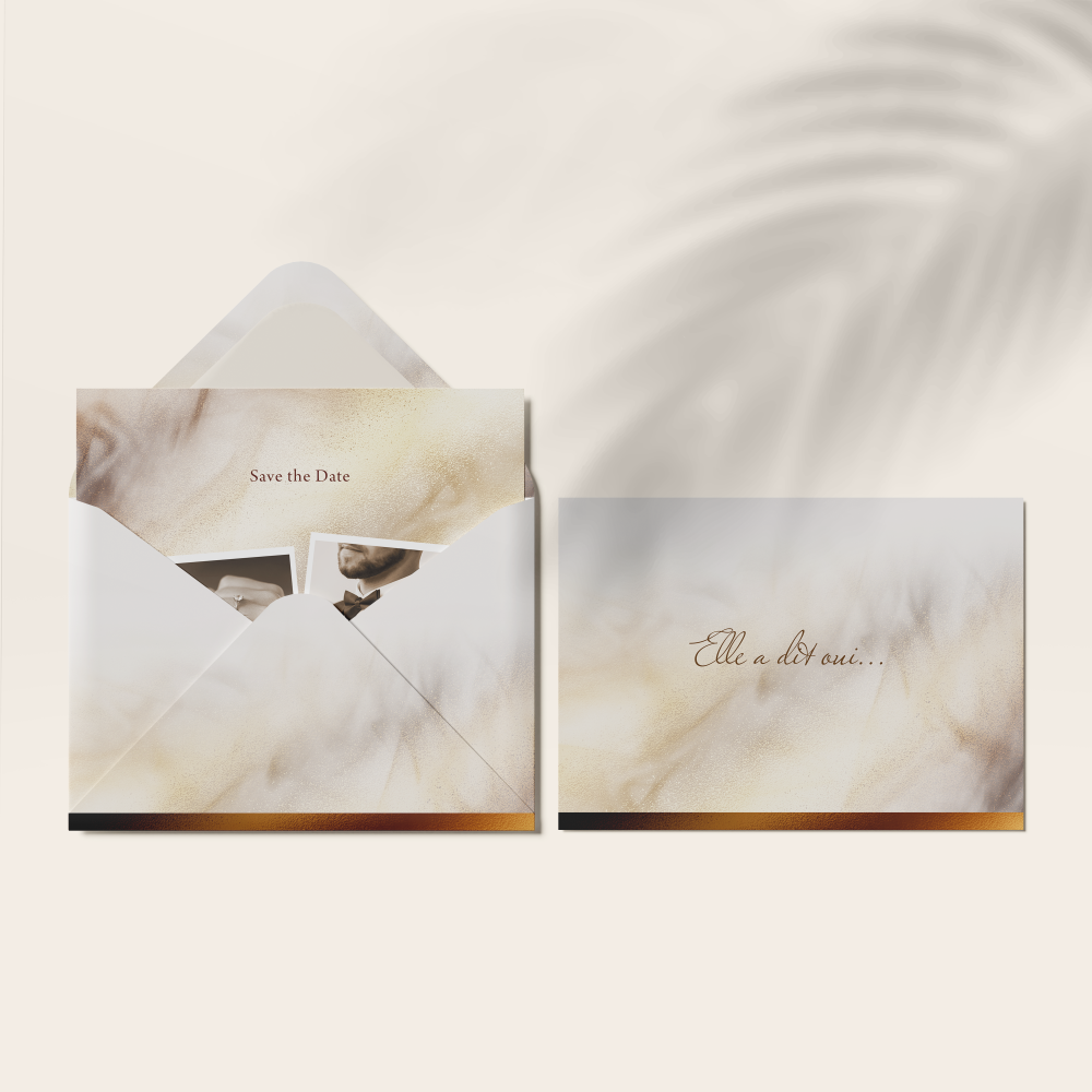 Sablé - Le modèle affirme une esthétique actuelle, sobre et lumineuse. La couleur principale structure l’espace avec douceur, tandis que la typographie et les alignements soignés assurent une lecture fluide. Créée par nos illustrateurs, la mise en page évite tout superflu pour laisser affleurer la force tranquille du message. Nous réalisons une personnalisation sur mesure : vous nous envoyez votre texte, nous le composons, harmonisons les teintes et ajoutons un logo discret. Diffusée en digital exclusivement, l’invitation parvient sans délai à vos invités. Elle se distingue par l’équilibre des contrastes, la précision des marges et la qualité du rythme visuel. Une création haut de gamme pensée pour annoncer, inviter ou célébrer avec distinction et modernité.
