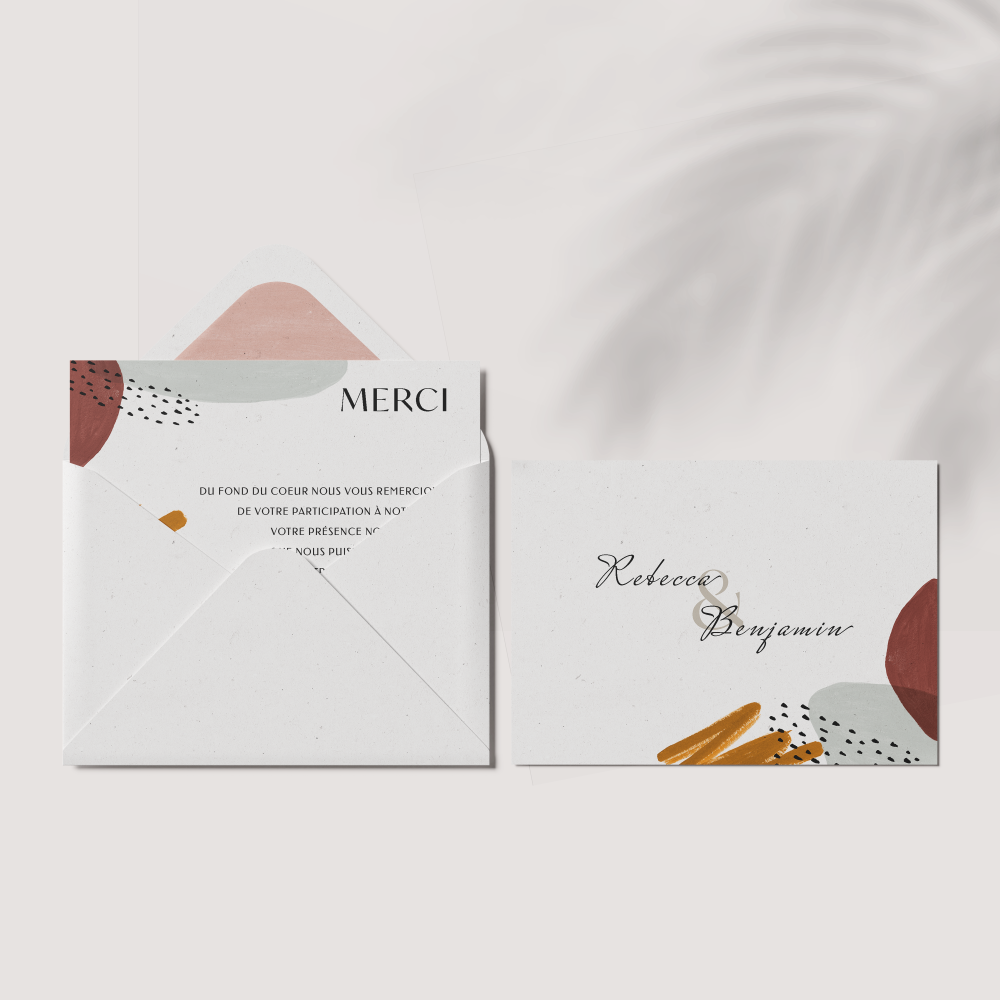 Formes Feutrées Joy - The design of this card plays on finesse and restraint: a soft dominant color, balanced lines, and careful typography. The whole highlights clarity and distinction in your message. Our creators devised a timeless model meant to accompany your announcements with elegance. We provide full personalization: text integration, tone harmonization, and an optional discreet logo. In digital-only format, delivery is immediate and seamless. Every element is intended to maintain coherence and measured sobriety. A premium invitation illustrating refined simplicity.