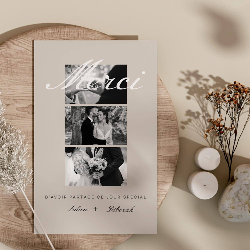 Rustique élégant Merci