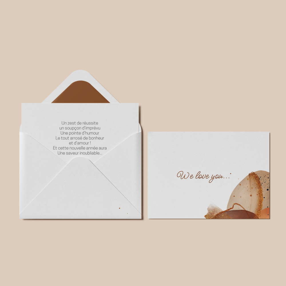 Glitter Texture - הזמנה Spring Blossom זורחת בפרחים עדינים בגוונים פסטליים המכריזים על חזרת הימים הבהירים. נועדה כברכה היא עוטפת את המסר באווירה רכה ומוארת. ורוד וירוק משתלבים כדי לגלם רעננות והרמוניה ולהעניק למילים מסגרת טבעית ואלגנטית. כל פרט גרפי שנחשף על ידי היוצרים שלנו משקף פיוט פרחוני והבטחת התחלה חדשה. אנו משלבים את הטקסט בזהירות מתאימים צבעים או מוסיפים לוגו עדין אם נדרש. בפורמט דיגיטלי בלבד ההזמנה Spring Blossom מגיעה מיד לנמענים והופכת איחול פשוט למחווה מעודנת. התכתבות עכשווית זו משלבת רגישות עם מודרניות.