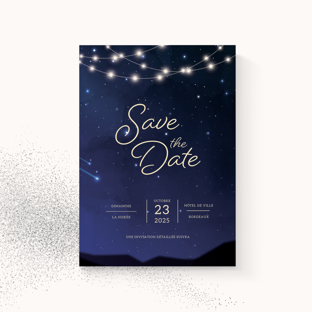 Nuit Bleue étoilée