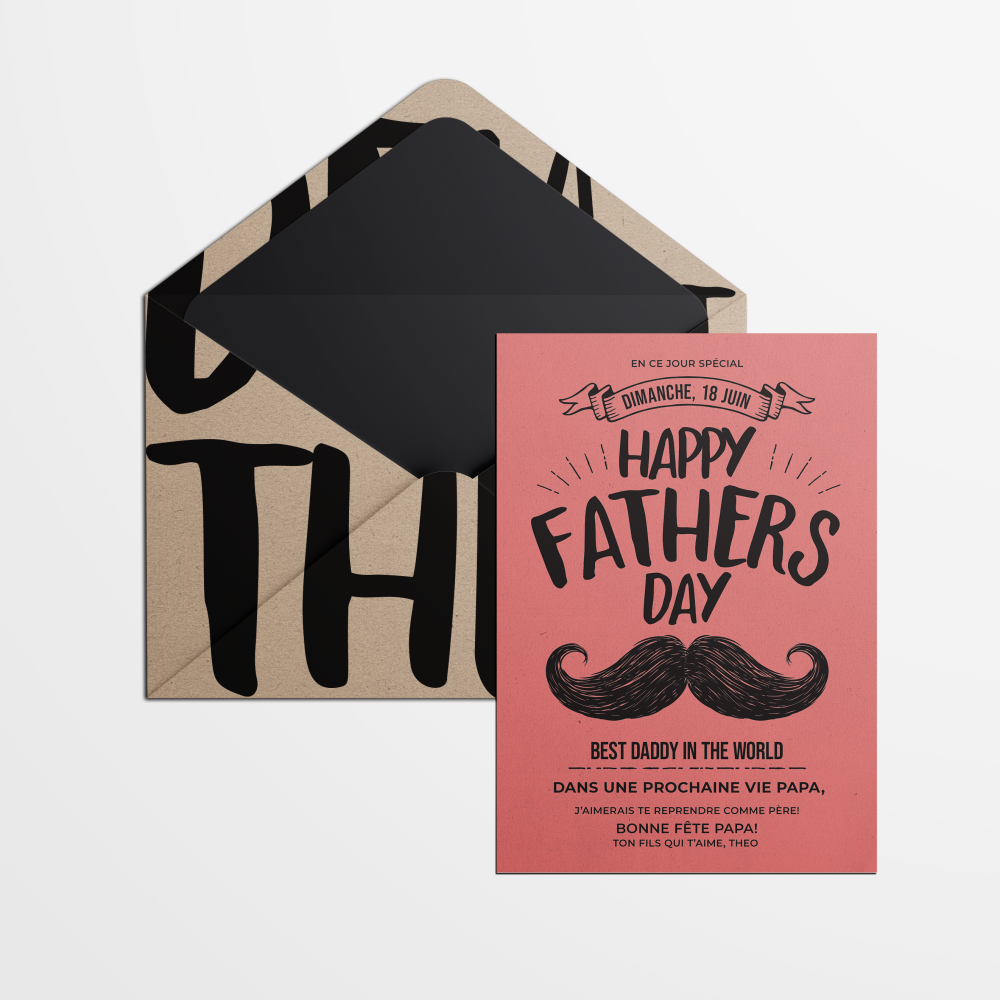 Red Mustache - הזמנה זו מעדיפה קומפוזיציה מאוזנת שבה הצבע הדומיננטי משמש כסמן חזותי אלגנטי. שוליים קבועים וטיפוגרפיה ברורה מבטיחים קריאות וזרימה. בעיצוב היוצרים שלנו היא ממחישה מודרניות מדודה ומעודנת. אנו מטפלים בהתאמה מלאה שילוב טקסט איזון הפלטה ואפשרות ללוגו עדין. בדיגיטל בלבד היא מגיעה מיד לנמענים. כל פרט משקף חיפוש אחר קוהרנטיות ודיוק. התכתבות פרימיום על זמנית ומאופקת המלווה את ההכרזות בהבחנה.