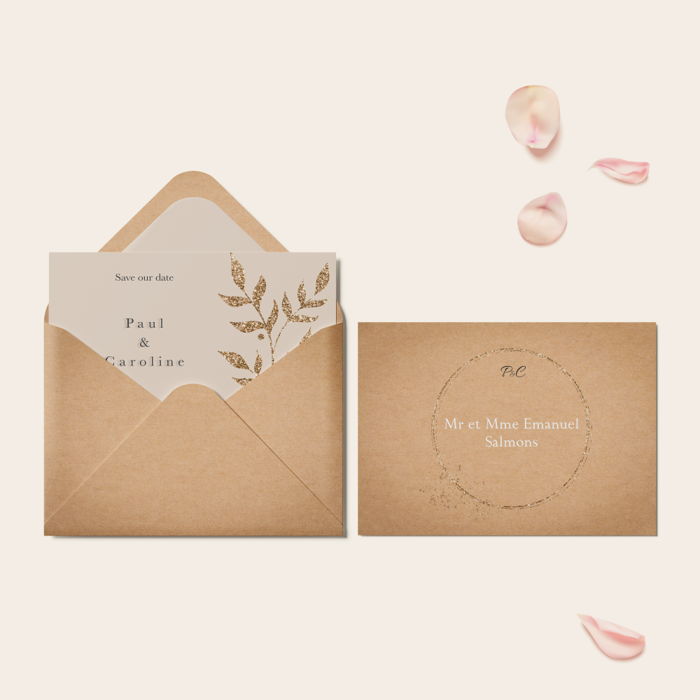 Rose And Gold - Cette invitation s’appuie sur une dominante chromatique expressive, adoucie par une composition claire et mesurée. Les lignes sobres et la typographie régulière favorisent une lecture fluide. Nos illustrateurs ont imaginé une esthétique premium qui privilégie la cohérence et l’équilibre. Vous nous transmettez le texte ; nous le composons avec soin, harmonisons la palette et ajoutons un logo discret si nécessaire. Diffusée uniquement au format numérique, elle rejoint vos invités immédiatement. Une correspondance moderne, raffinée et fiable, adaptée à toutes vos annonces.