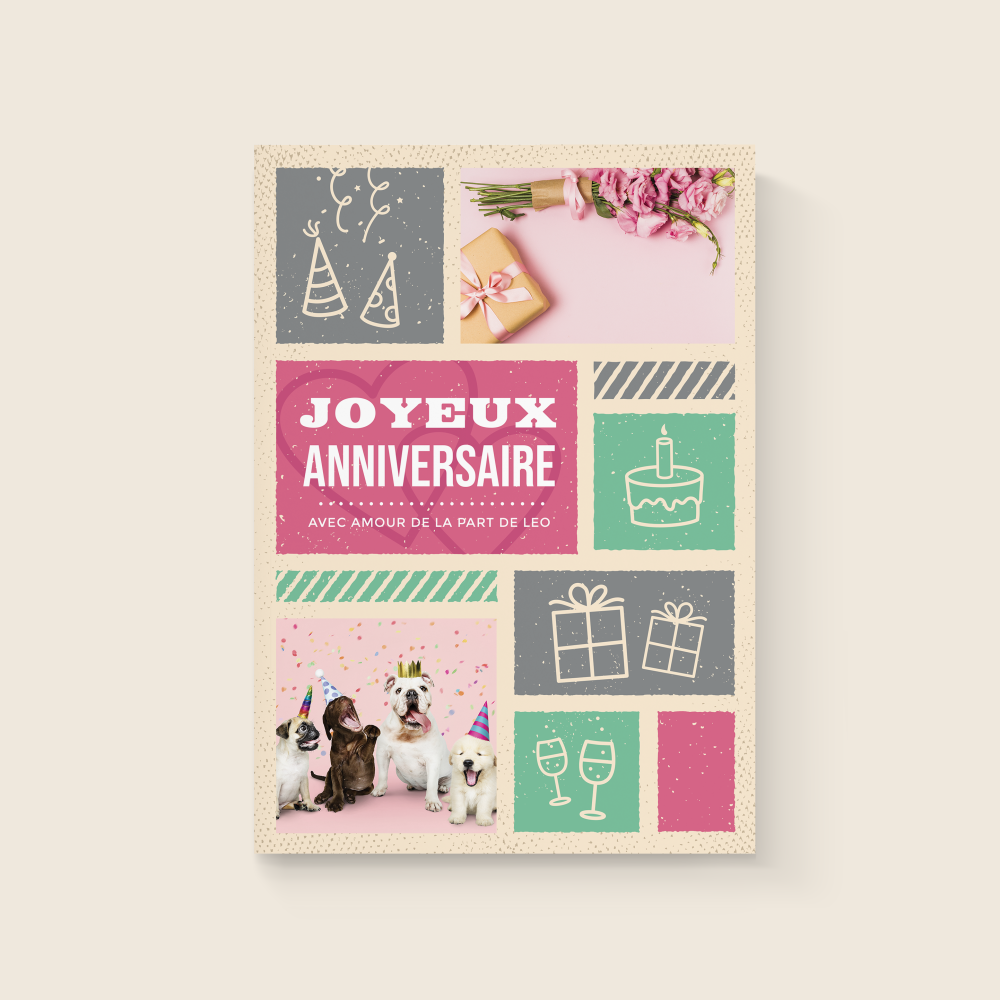 Pink Patchwork - Conceived as a sober graphic frame, this invitation highlights the dominant color in a contained tone. Sober margins and precise proportions ensure a readable, elegant setting. Our illustrators aimed for a contemporary, poised, refined aesthetic. You share your text; we lay it out, adjust tones, and add a discreet logo if needed. Exclusively digital, it reaches your recipients instantly. The whole values accuracy and discreet elegance. A premium, clear, timeless correspondence turning a simple note into a refined gesture.