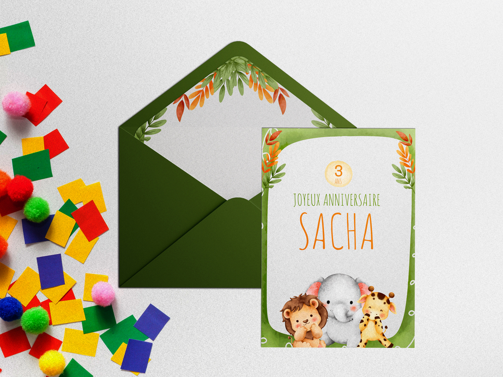 Jungle King - יצירה זו משלבת צורות ברורות וגוונים הרמוניים כדי להציע הזמנה מאוזנת ואלגנטית. הצבע הדומיננטי שנבחר לעדינות מדגיש את המילים ומעניק להן מסגרת מעודנת. היוצרים שלנו עיצבו דגם זה כתמיכה מאופקת אך מקורית המתאימה להכרזות החשובות ביותר. אתם מוסרים את הטקסט ואנו משלבים אותו בקפידה מתאימים גוונים ומוסיפים לוגו עדין. בפורמט דיגיטלי בלבד המשלוח מיידי ומודרני. כל פרופורציה וכל רווח תוכננו כדי להעדיף זרימה ודיוק. התכתבות עכשווית המדגישה את העיקר כוונותיכם וההתחשבות באורחים.