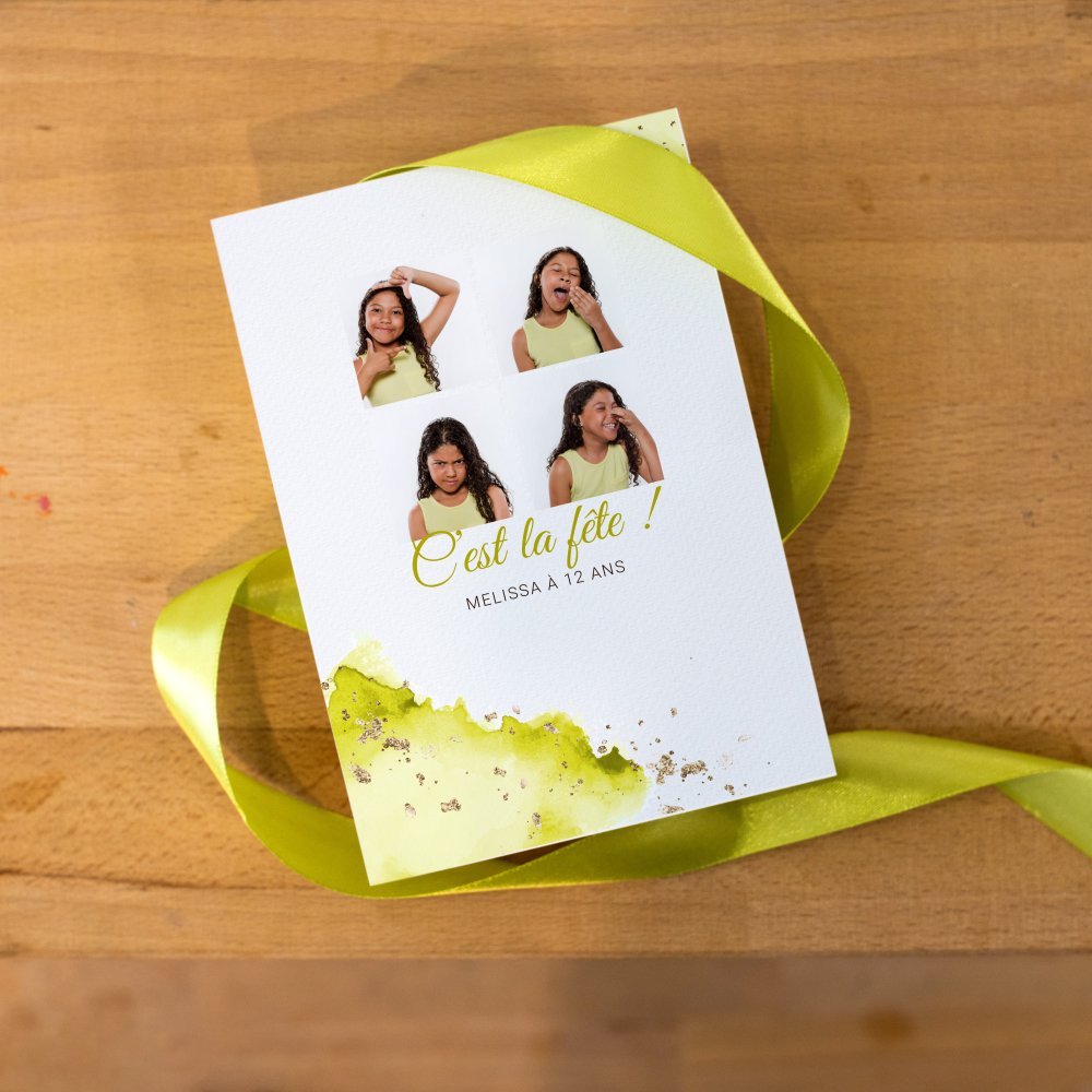 Aqua Ink Yellow - Ici, la composition assume une modernité douce : aplats maîtrisés, contours aériens, équilibre entre rythme visuel et lisibilité du message. Cette invitation a été conçue pour vos annonces essentielles, lorsqu’on souhaite unir clarté, raffinement et efficacité. Nous gérons la personnalisation complète : vous nous transmettez votre texte, nous le mettons en page, ajustons les couleurs et ajoutons votre logo si nécessaire. Diffusée en version digitale uniquement, elle rejoint vos destinataires sans délai. Le parti pris esthétique reste mesuré, évitant la surenchère pour préserver l’émotion juste. Une création sur mesure qui offre à vos mots un écrin actuel et subtil, idéale pour marquer une date, célébrer, inviter ou annoncer avec distinction. 